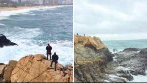 'Una niña se quería tirar para rescatarla': Esto se sabe de la menor que fue arrastrada por las olas en Viña del Mar