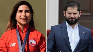 'Qué orgullo y emoción': Presidente Boric felicita a Francisca Crovetto tras su medalla de oro en París 2024