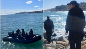 Lleva una semana desaparecida: Continúa búsqueda de niña que fue arrastrada por las olas en Viña del Mar