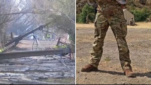 Militares se despliegan en las calles para colaborar por los cortes de luz en la Región Metropolitana