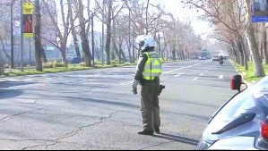 Atropellan a carabinero que estaba prestando ayuda por cortes de luz en Santiago