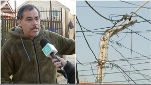 'Tenemos adultos mayores enfermos': Vecino afirma que corte de luz duraría seis días más en un sector de Maipú