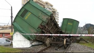 Tren se descarriló en la comuna de Penco: No se reportan víctimas fatales