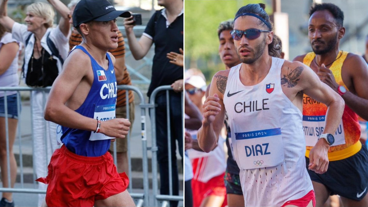 Los mejores latinoamericanos: Fondistas chilenos Carlos Díaz y Hugo Catrileo participaron de la maratón de París 2024