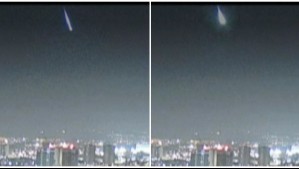 Video muestra caída de posible meteorito sobre Santiago en la mañana de este lunes: Así fue el momento