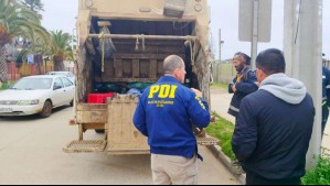 'Pierde el equilibrio y cae a la batea del camión': PDI explica trágica muerte de recolector de basura en Los Vilos