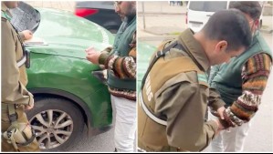 '¿Entonces quedo libre?': Video muestra a chofer intentando pasarle dinero a carabineros para evitar multa