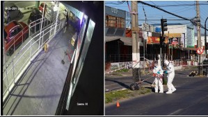 Cámara capta el momento de la balacera que dejó una mujer muerta y tres heridas en Lo Prado