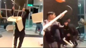 'Los vamos a matar': Videos muestran brutal pelea entre hinchas de Colo Colo y Cobreloa en aeropuerto de Calama