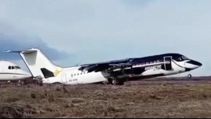 ¡Impresionante! Video muestra que un avión fue levantado del suelo por fuerte viento en Punta Arenas