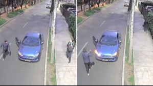 Video muestra nuevo asalto frustrado a peatona en La Florida: La esperaron en un auto y la amenazaron con cuchillo