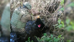 Encuentran escudo balístico en Cañete mientras investigan el triple asesinato de carabineros ocurrido en abril