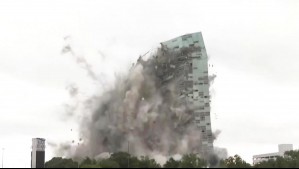 Video muestra impactante demolición de un edificio de 22 pisos en Luisiana
