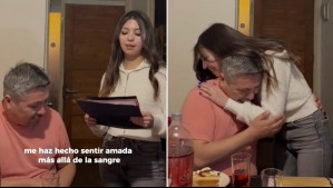 '¿Aceptarías ser mi papá para toda la vida?': Emotivo viral muestra a joven pedirle el apellido a la pareja de su madre