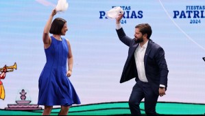 Así fue el primer pie de cueca del Presidente Boric en la inauguración de las fondas del Parque O'Higgins