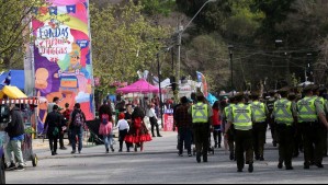 Carabinero es mordido por un sujeto detenido al intentar ingresar hilo curado al Parque O'Higgins