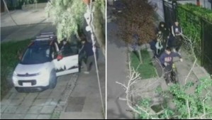 'Al parecer eran menores': Video muestra a grupo de delincuentes agredir a conductor para intentar llevarse su vehículo