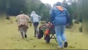 Paciente fue trasladado en carretilla ante supuesta falta de ambulancia en Panguipulli: Municipio abrió sumario