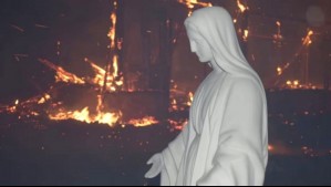 Lo catalogan como un milagro: Imagen de una virgen quedó intacta tras incendio que consumió iglesia en Córdoba