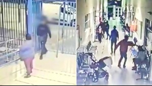 Video muestra a hombre armado entrando a Cesfam en La Granja para rematar a persona herida