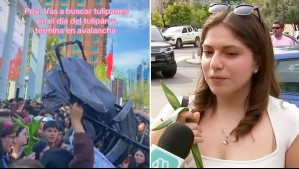 Joven relata insólita petición a cambio de tulipanes en Las Condes: 'Me dijo que si le convidaba internet me daba uno'