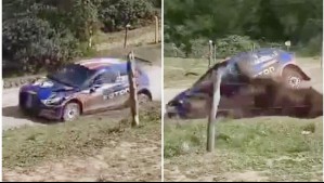 Video muestra grave volcamiento en Mundial de Rally en Chile: 'A todos les pasa, hasta a los más grandes'