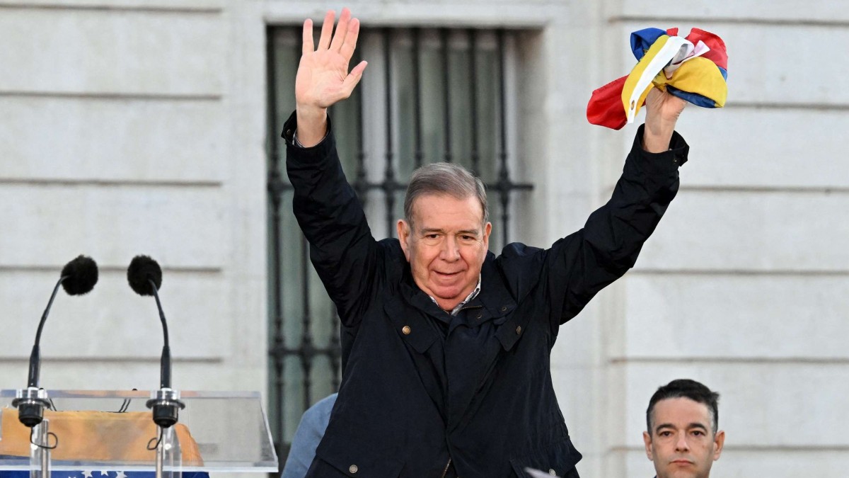 Edmundo González Urrutia aparece en manifestación de la oposición venezolana en Madrid