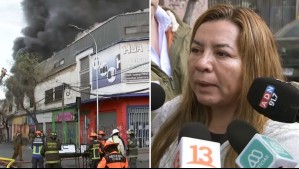 'Esto lo hizo la delincuencia': Locataria de Meiggs lamenta pérdidas tras el incendio provocado en intento de robo