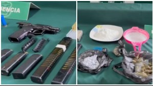 Se escondió en departamento para evitar detención: Incautan droga, armamento y 300 municiones a adolescente