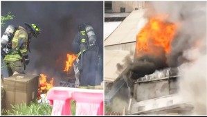 Incendio descontrolado en bodega de artículos chinos cerca de Barrio Meiggs: No se reportan lesionados