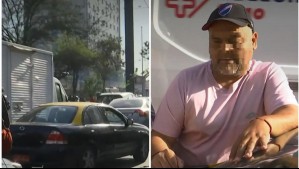 Video capta en vivo a taxista escapando de fiscalización policial: Lo atraparon en semáforo en rojo