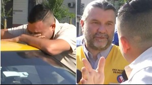 Pasó de las lágrimas a alterarse en fiscalización: Taxista protagoniza tenso momento durante control vehicular