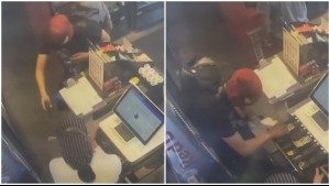 Llevaba máscara de Spiderman: Video muestra violento robo de delincuente en servicentro de Lo Espejo