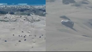 'No respetan nada': Indignación por video que exhibe una gran cantidad de autos invadiendo las dunas de Mantagua