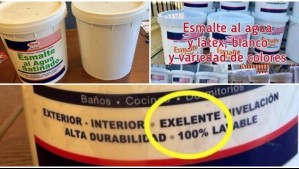 'Exelente', pero falsa: Conocida empresa de pintura denuncia venta de productos falsificados y con error de ortografía