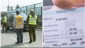 Manejaba con permiso de circulación falso que compró por Facebook: Auto tenía 119 multas y conductor fue detenido