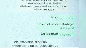 Buscan postular a un trabajo y son estafados: El modus operandi de ciberdelincuentes a través de WhatsApp