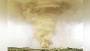 Parecía un tornado: Video muestra impactante tormenta de arena en Emiratos Árabes Unidos