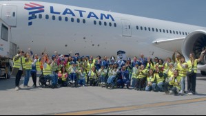 'Una alianza histórica': Niños de la Teletón visitaron la Casa del Avión Solidario de LATAM