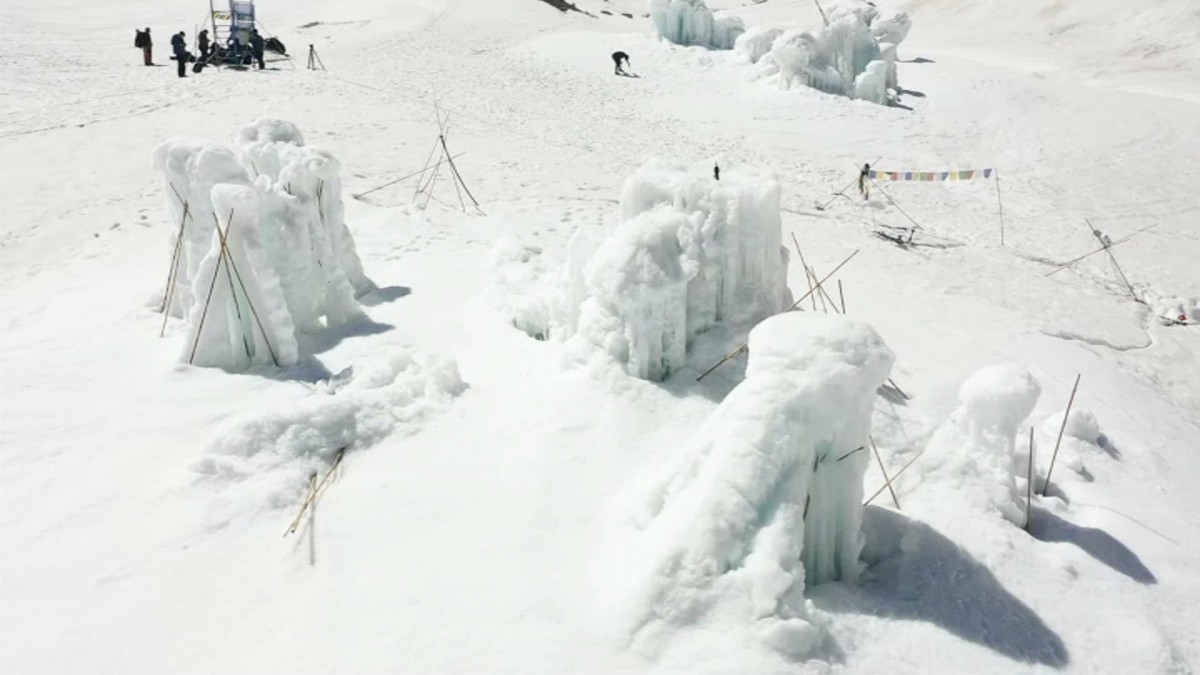 Para conservar agua y enfrentar la megasequía en la región Metropolitana: Conoce el primer cultivo de glaciares del país