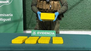 Hombres son fiscalizados por andar sin cinturón de seguridad y descubren que transportaban más de 5 kilos de droga