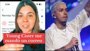 Young Cister envía mensaje a madre de fanática para que la deje ir a concierto y falte a prueba: Esta fue su respuesta