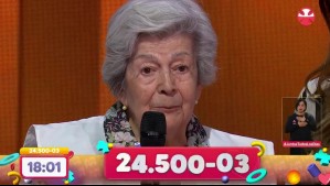 'Nunca pensé que a mis 95 años iba a estar presente en Teletón': Aplaudido relato de abuelita de fundación Las Rosas