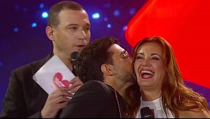 'Yo feliz': Priscilla Vargas protagonizó 'lluvia de besos' con cantantes de Il Volo en la Teletón