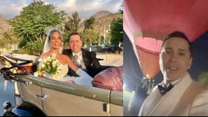 Llegaron en globo aerostático: Karol Lucero y Francisca Virgilio celebraron su boda religiosa con famosos invitados