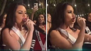 Emilia Dides sorprende a compañeras del Miss Universo cantando icónica canción de Whitney Houston