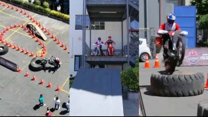 Benjamín Herrera y Lucas Petrowitsch se lucen en el patio de Mega en la antesala de Red Bull Los Andes
