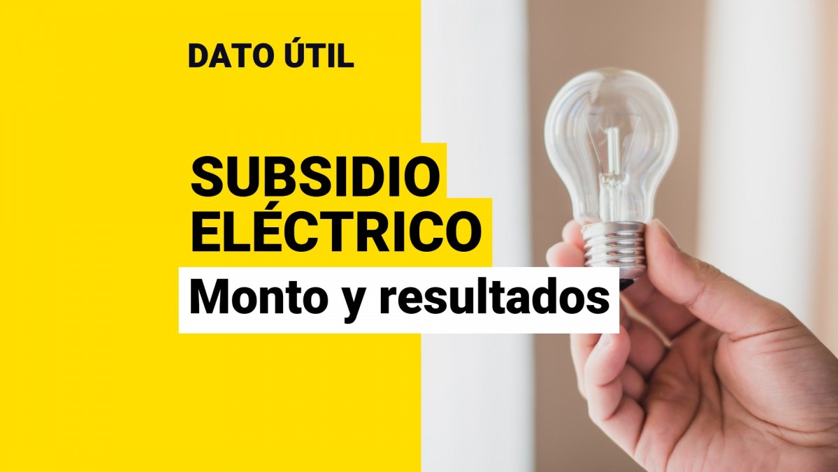 Subsidio Eléctrico ¿Cuánto dinero entrega y cuándo se revelan los