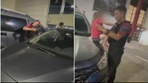 Video muestra rescate a niña de 4 años que estaba encerrada en un auto en Argentina: Sus padres habían ido a comprar