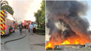 Incendio descontrolado se registra en la 'Toma Dignidad' de la comuna de La Florida